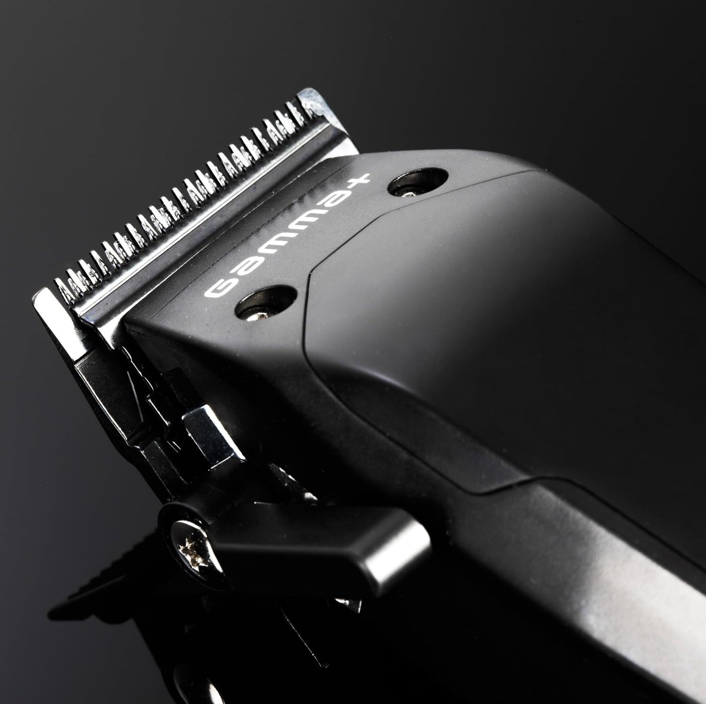 Black GAMMA+ Shorty Professional Cordless Hair Clipper for Men, Brushless Motor, Adjustable Zero Gap, 120-Min Run Time, USB-C, Ergonomic, Low Noise