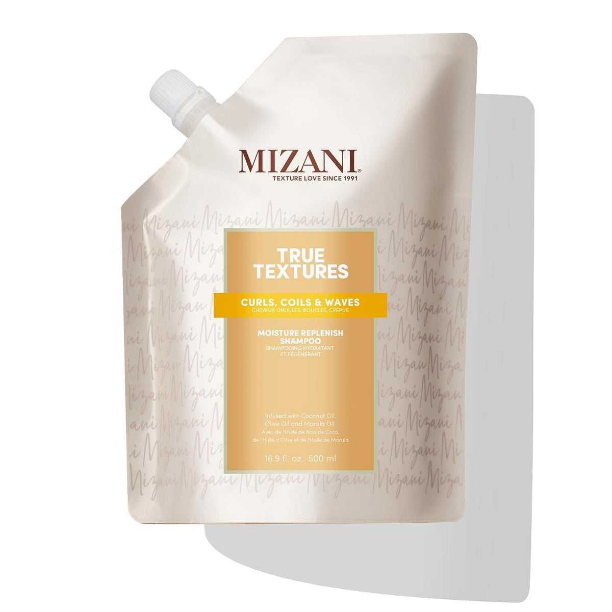 White Smoke Mizani True Textures Moisture Replenish Shampoo For Curly Hair, 16.9 fl oz
