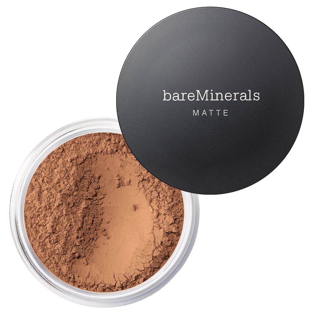 White Smoke Original Matte Loose Mineral Foundation SPF 15, 19 Tan, Vegan, Cruelty-Free & Dermatologist-Tested