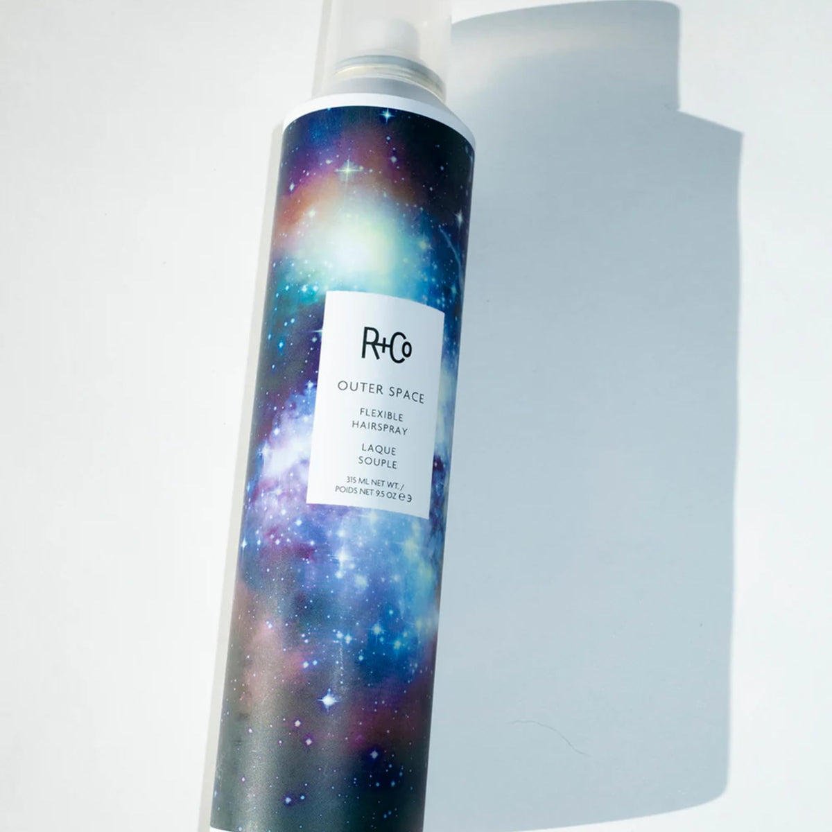 Light Steel Blue R+Co Outer Space Flexible Hairspray,
