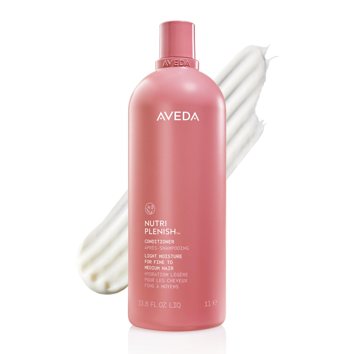 White Smoke AVEDA Nutriplenish Conditioner Light Moisture | Hydrating Conditioner for Fine to Medium Dry Hair | Organic Pomegranate Oil, Coconut Oil, Mango Butter | 96% Naturally Derived*, 33.8 Fl Oz