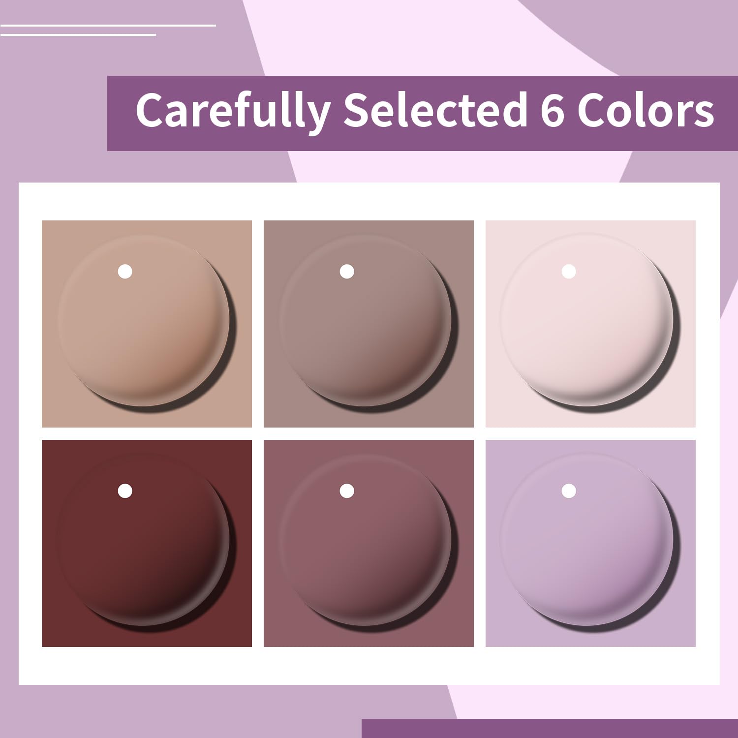 Gray OpenLive 10ml Nude Pink Nail Polish Set 6 Colors Brown Red Purple All Seasons Neutral Color Quick Dry Nail Polish Set for Women Salon DIY Nail Art