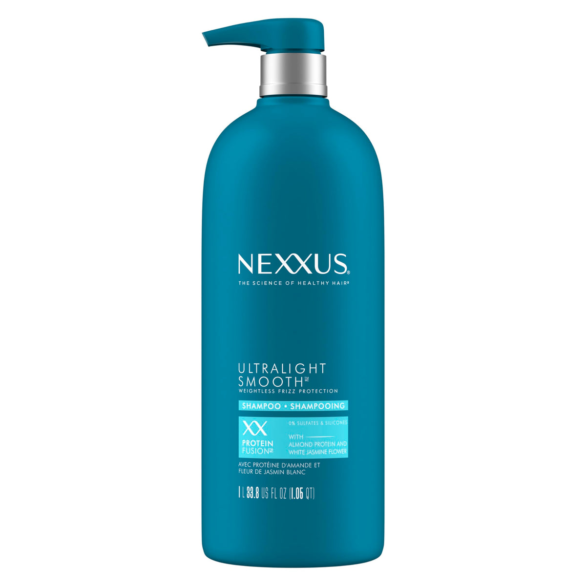 Dark Cyan Nexxus Shampoo Ultralight Smooth for Dry & Frizzy Hair Sulfate-Free 33.8 oz