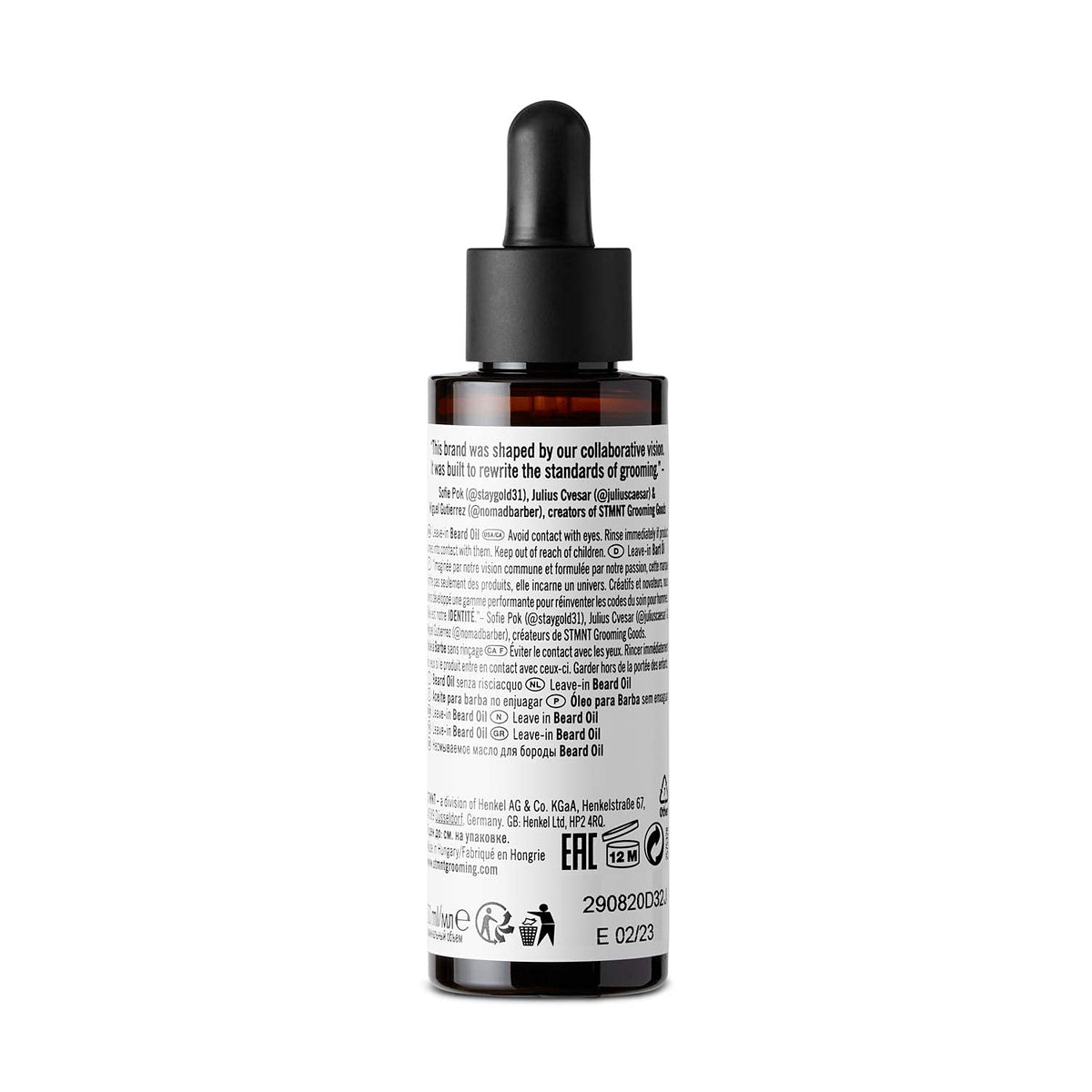 White Smoke STMNT Grooming Goods Beard Oil, 1.6 oz | Silicone Free| Moisturizing Formula with Natural Oils