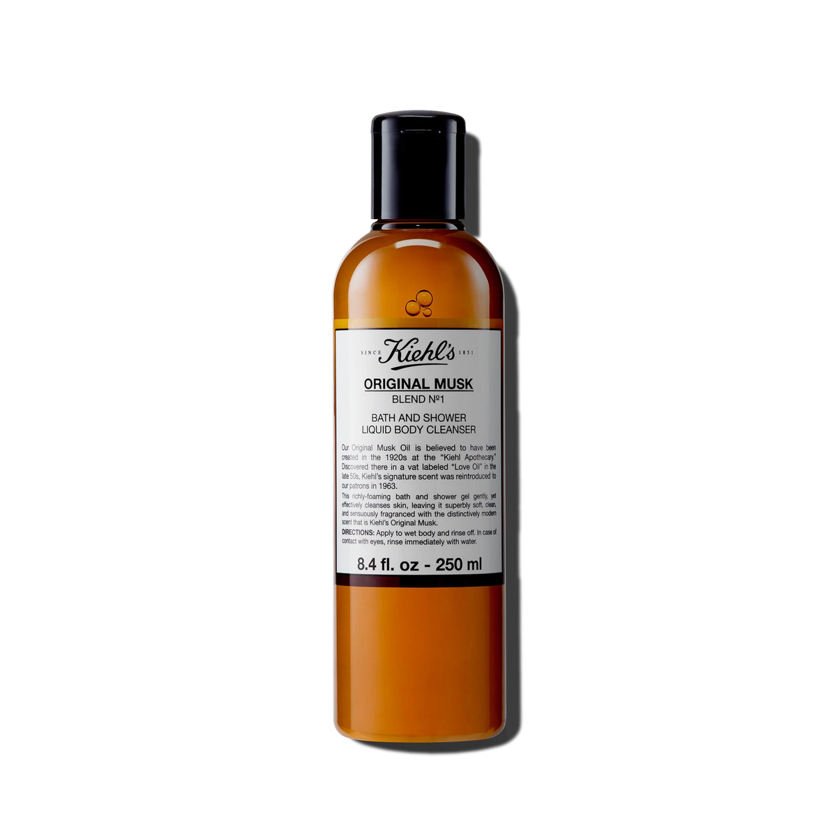 White Smoke Kiehl's - Original Musk Body Cleanser - Foaming Body Wash - 8.4 fl oz