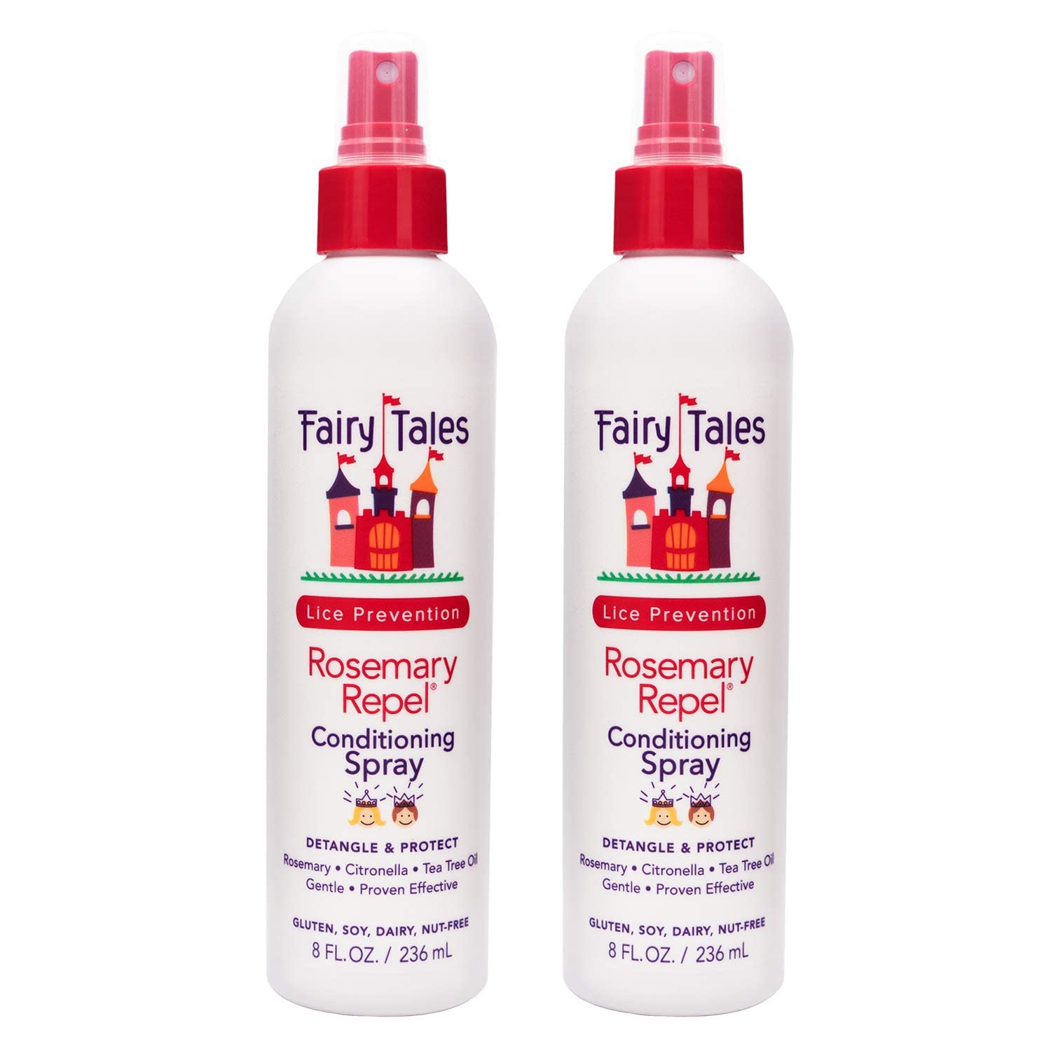 White Smoke Fairy Tales Rosemary Repel Conditioning Spray 8 oz Pack of Two