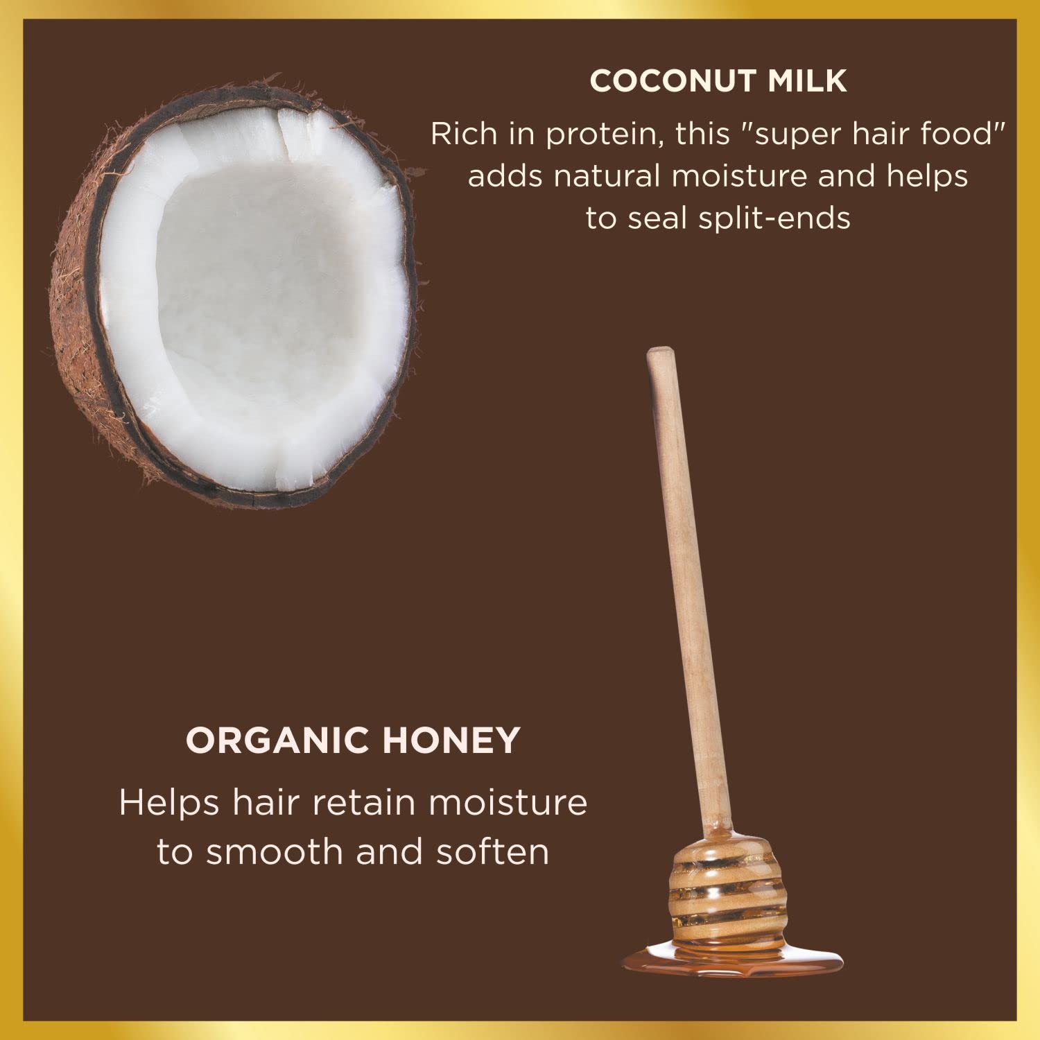 Dark Slate Gray Hask Curl Coconut Milk & Honey Care Shampoo, 12 Ounce