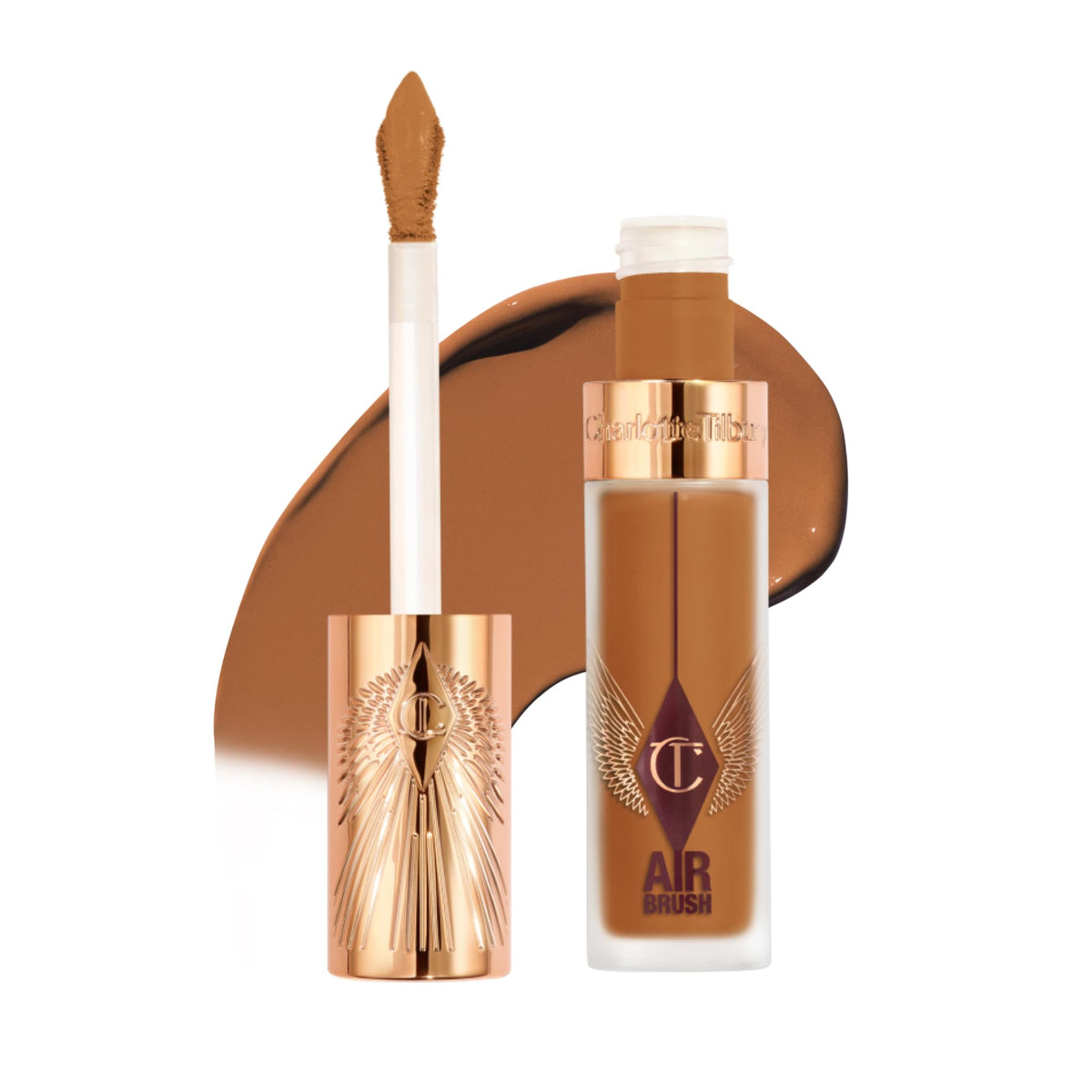 White Smoke Charlotte Tilbury AIRbrush Flawless Blur Concealer - Longwear Concealer for Dark Circles, Blemishes, Redness & More - Hydrating, Crease-Proof & Full Coverage with a Natural Matte Finish