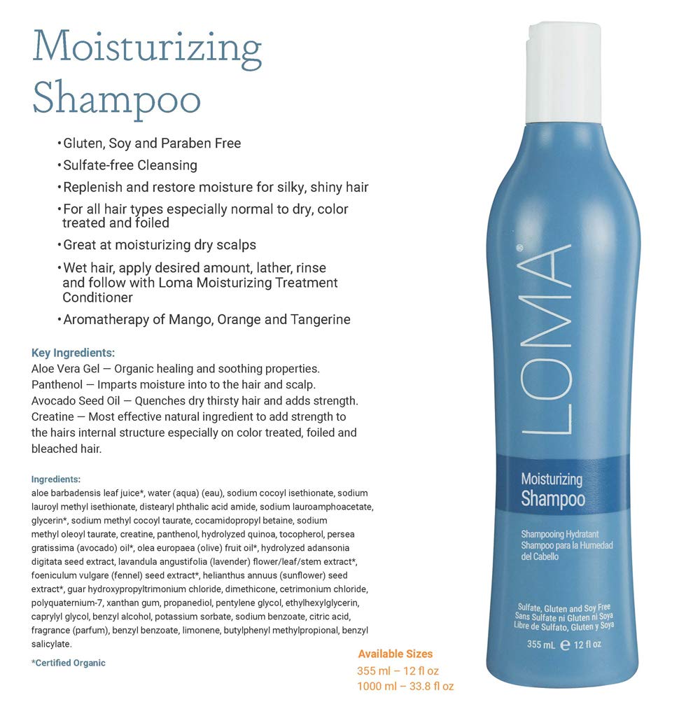 White Smoke LOMA Moisturizing Shampoo and Moisturizing Treatment (DUO PACK) 33 Ounce (Liter)