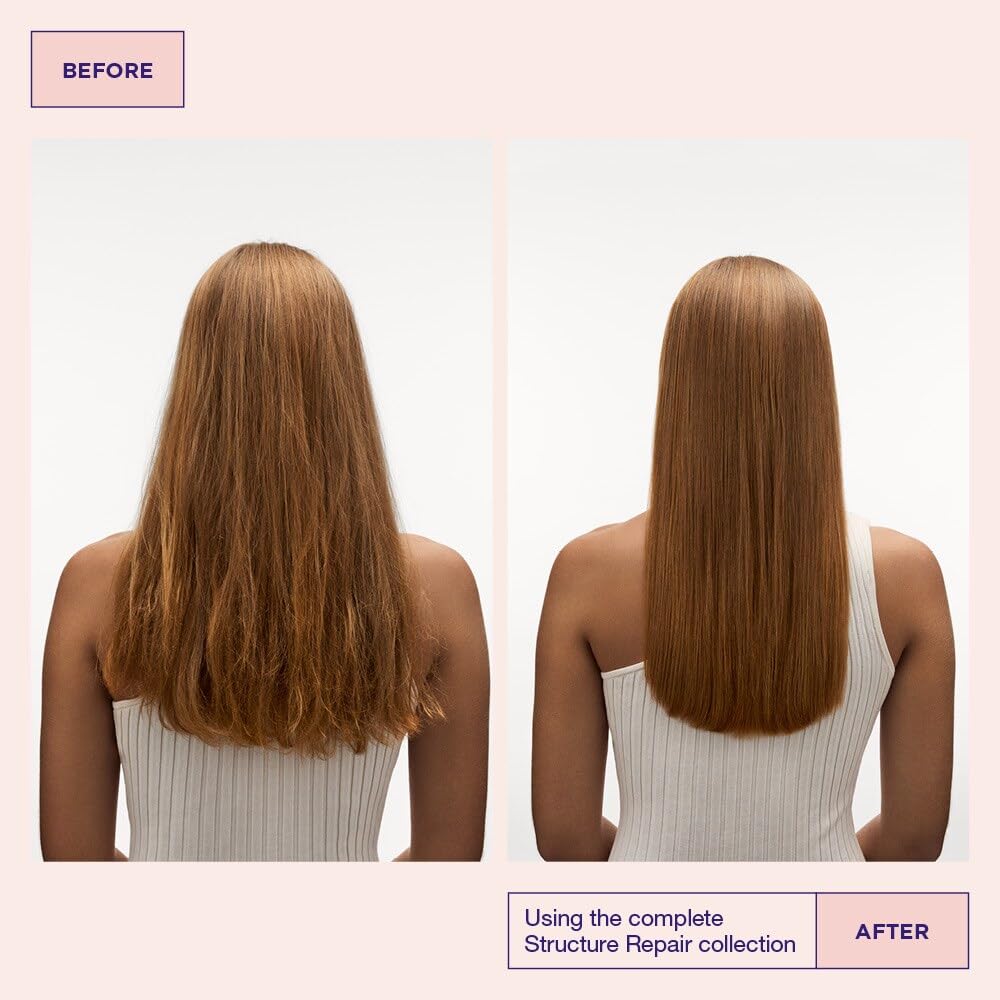 Misty Rose Maria Nila Structure Repair, Strengthening & Nourishing Shampoo For Damaged & Chemically Treated Hair, Algae Extract Rebuilds, Revitalizes & Repairs Hair, 100% Vegan & Sulfate/Paraben free, 11.8 Fl Oz