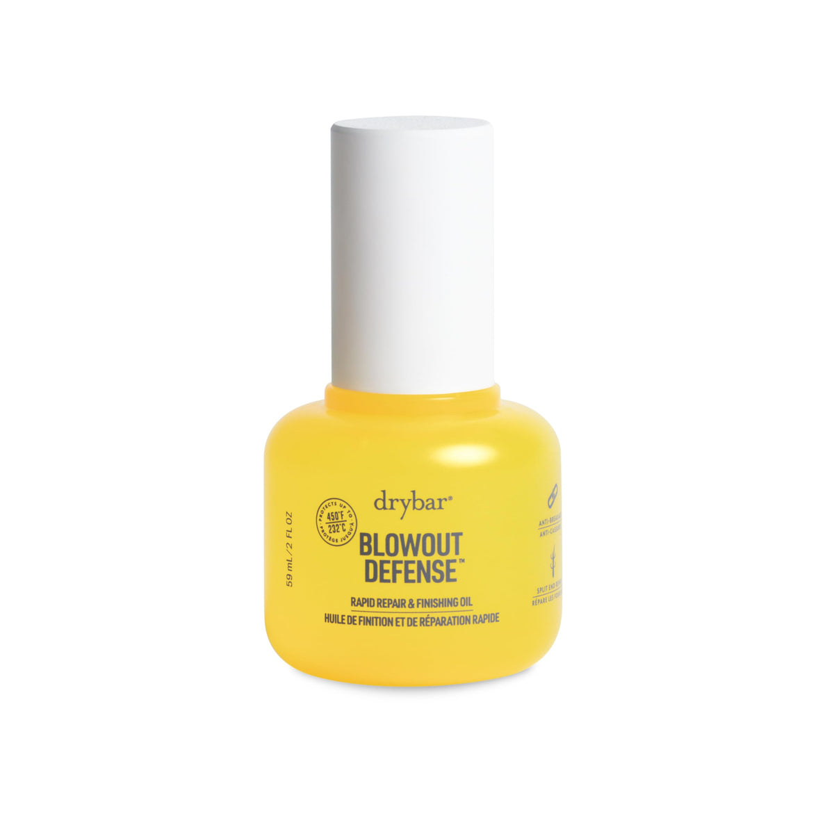 White Smoke Drybar Blowout Defense Rapid Repair and Finishing Oil, 2 oz