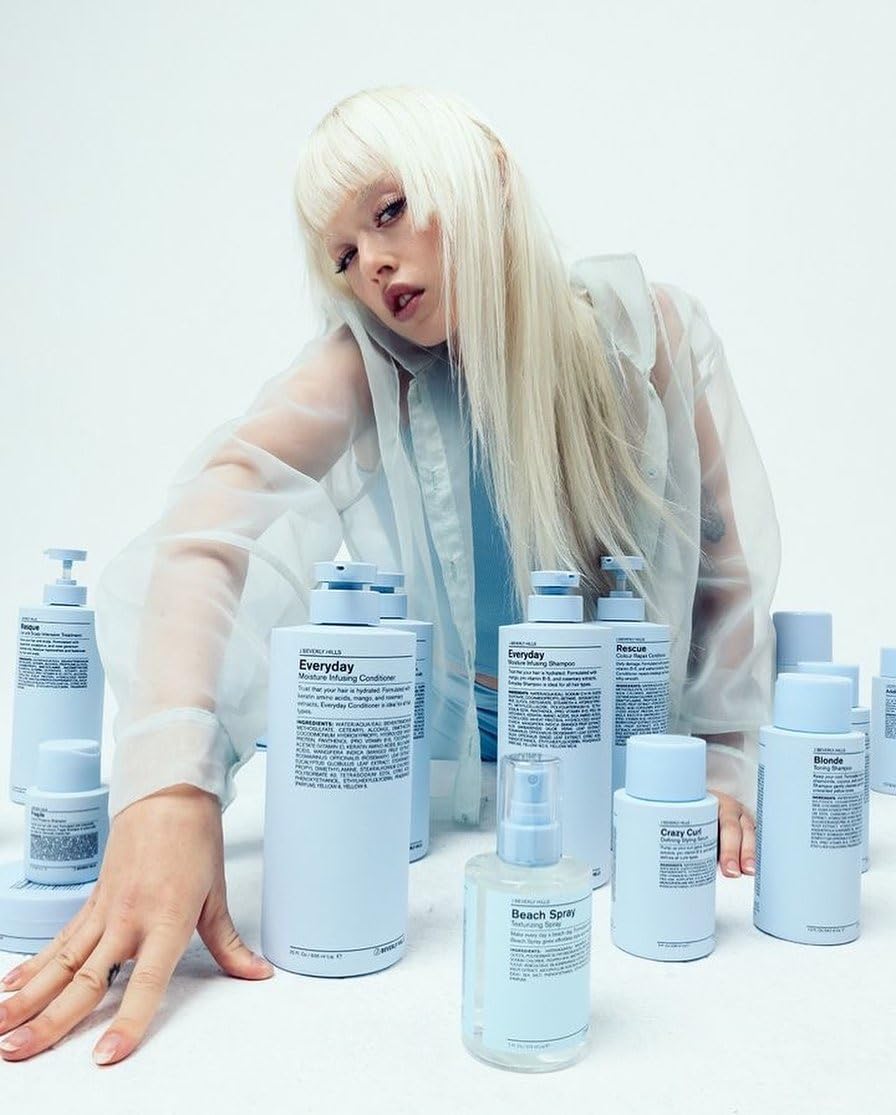 Alice Blue J Beverly Hills Rescue Color Repair Shampoo with Honey Extract, 32 Oz