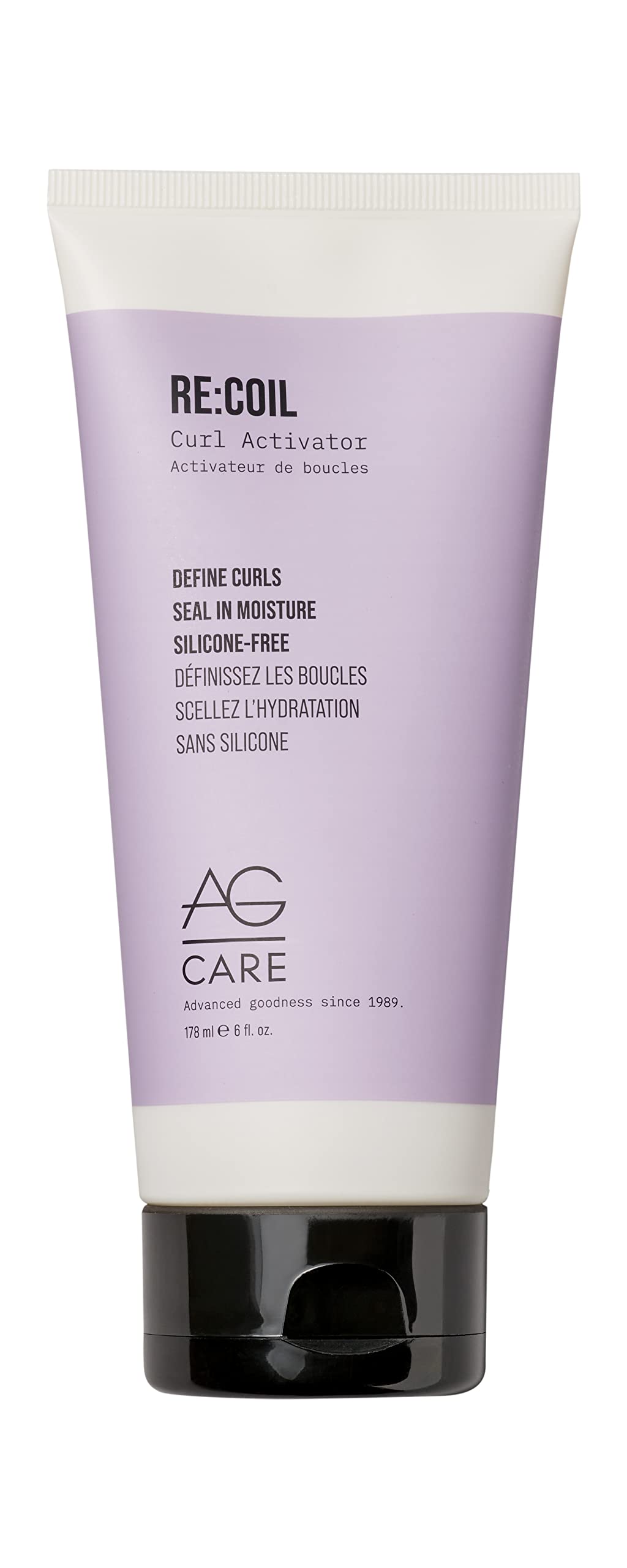 White Smoke AG Care Re:Coil Curl Activator Curl Cream with Keratin Amino Acids - Ultra-Nourishing Curly Hair Cream for Defined, Healthy Curls, 6 Fl Oz