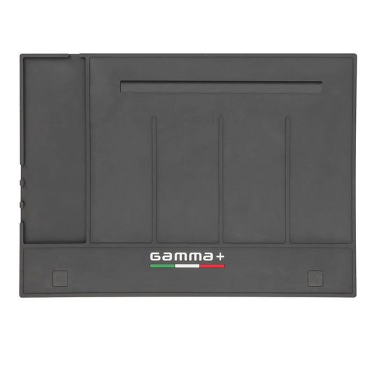 Dim Gray GAMMA+ Professional Barber Appliance Magnetic Mat and Station Organizer, Anti-Slip, Durable Heat Resistant Silicone, Hair Styling Tools, Black