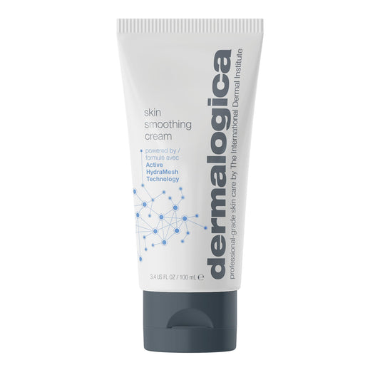 Light Gray Dermalogica Skin Smoothing Cream - Face Moisturizer with Vitamin C and Vitamin E - Infuses Skin with 48 Hours of Continuous Hydration, 3.4 fl oz