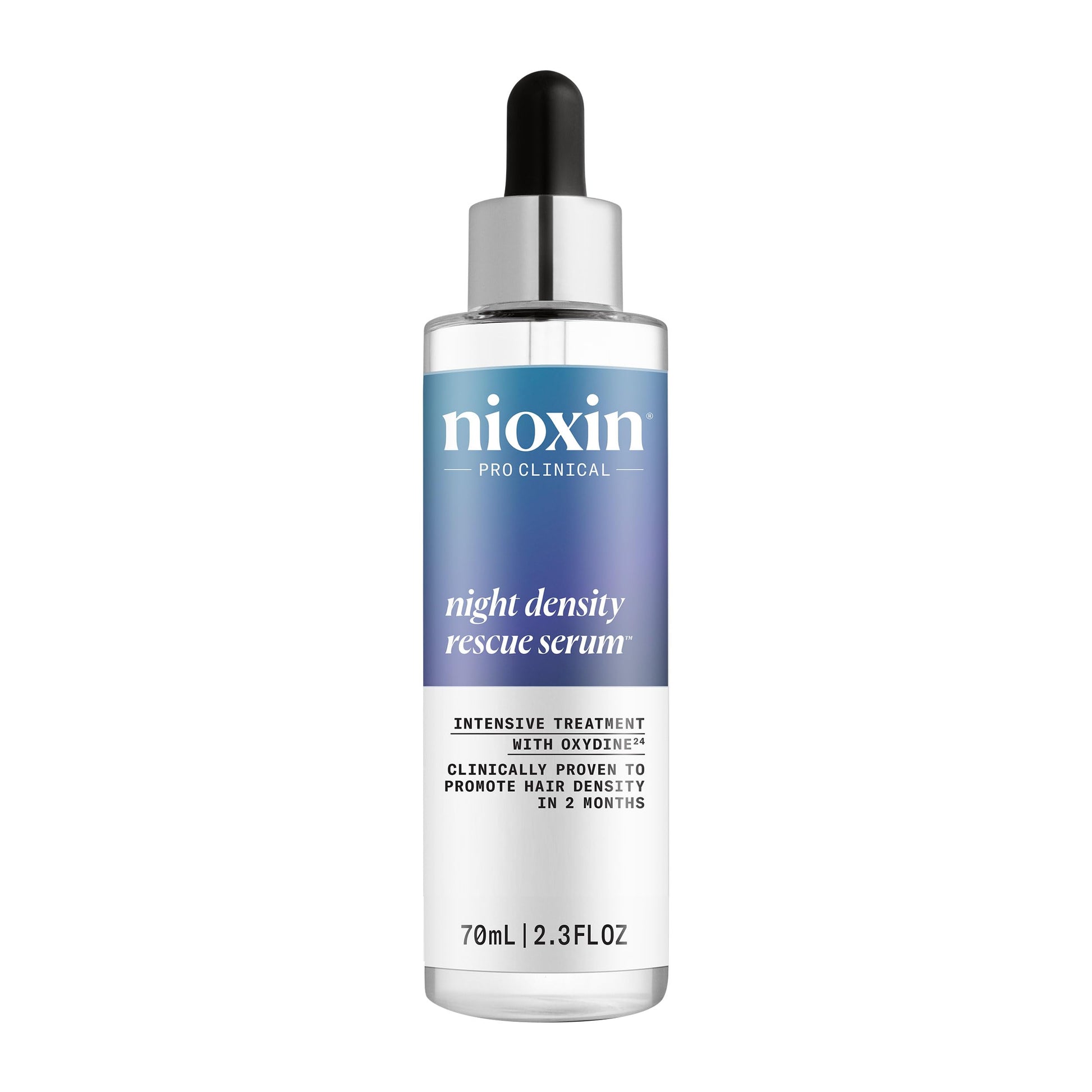 White Smoke Nioxin Night Density Rescue Serum | Overnight Hair Thickening Serum | Protects Against Hair Breakage | Intensive Treatment with Oxydine | 2.4 Fl oz.
