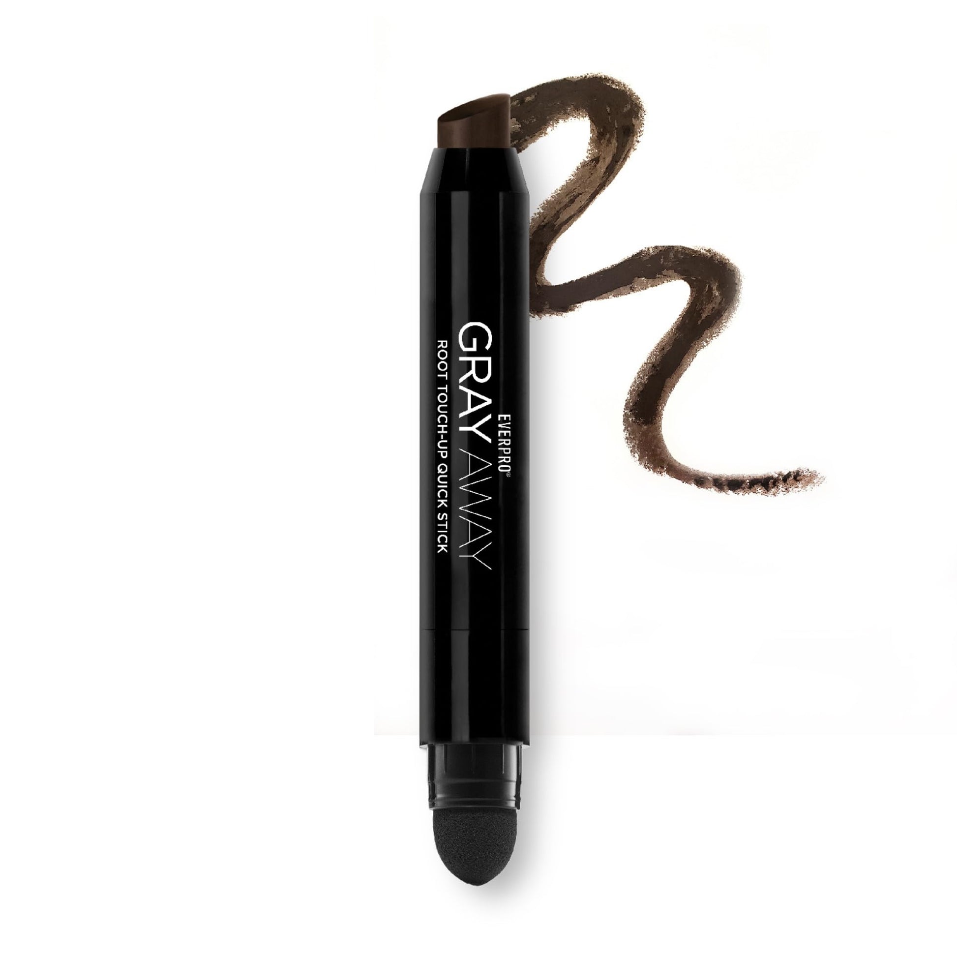White Smoke EVERPRO Gray Away Root Touchup Quick Stick, Black/Dark Brown, 0.1 Oz