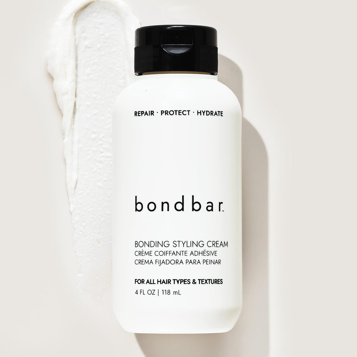 Lavender Bondbar Styling Cream for Damaged Hair, Smooths, Strengthens, Repairs all Hair Types & Textures, Vegan, CrueltyFree, 4 Fl. Oz.