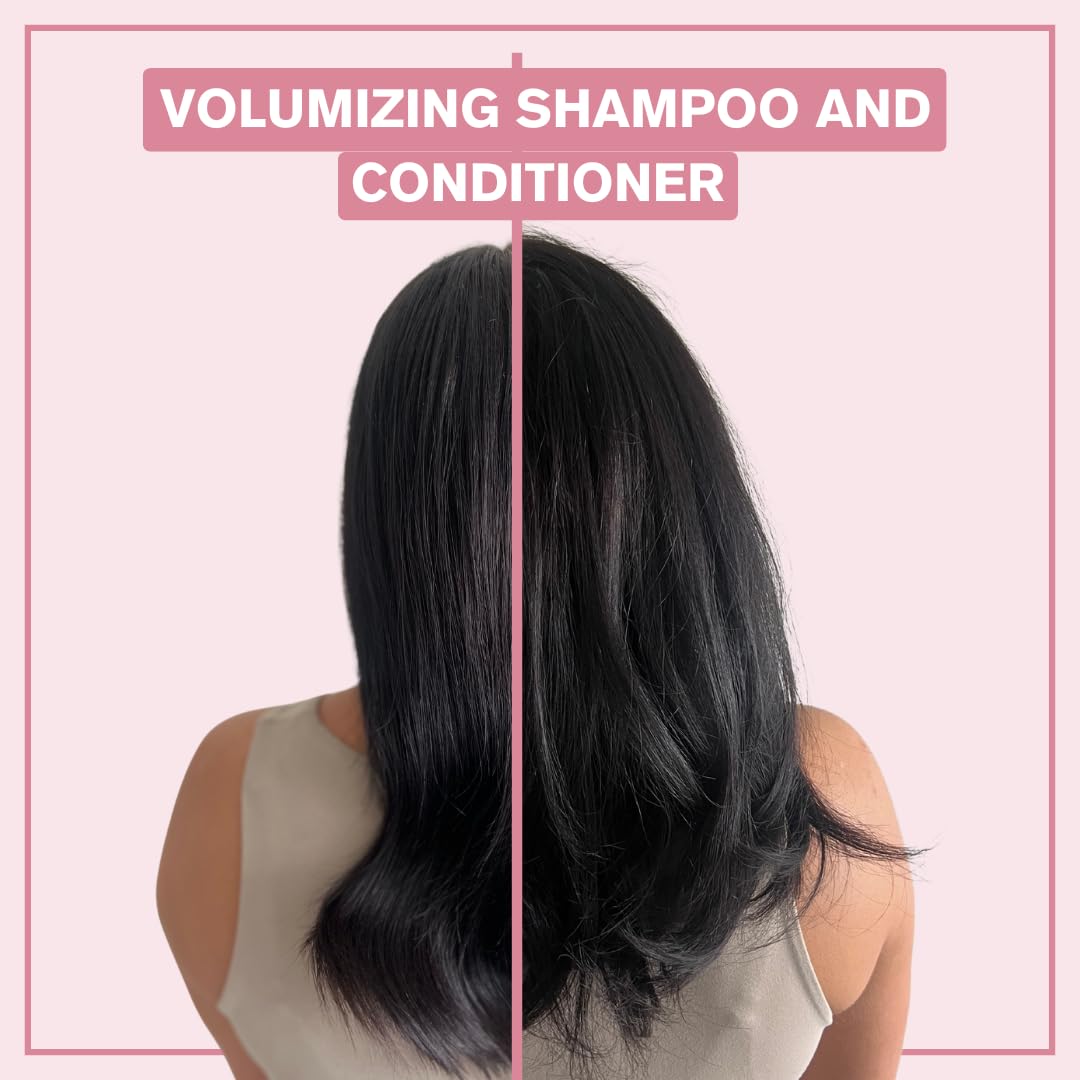 Misty Rose Alcôve - Volumizing Shampoo - Evening Primrose Oil, Mango Extract, and Argan Oil - Sulfate-Free - Fine and Thin Hair - Lightweight Volume - Color-Safe -10oz