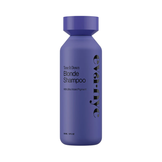 Dark Slate Blue Eva NYC Purple Shampoo for Toning Blonde Hair - Gentle Formula for Blonde, Gray + Lightened Hair - Adds Shine + Softens - Anti-Brass Formula for Salon Fresh Results - Ginger Rose Scent - 10 fl oz