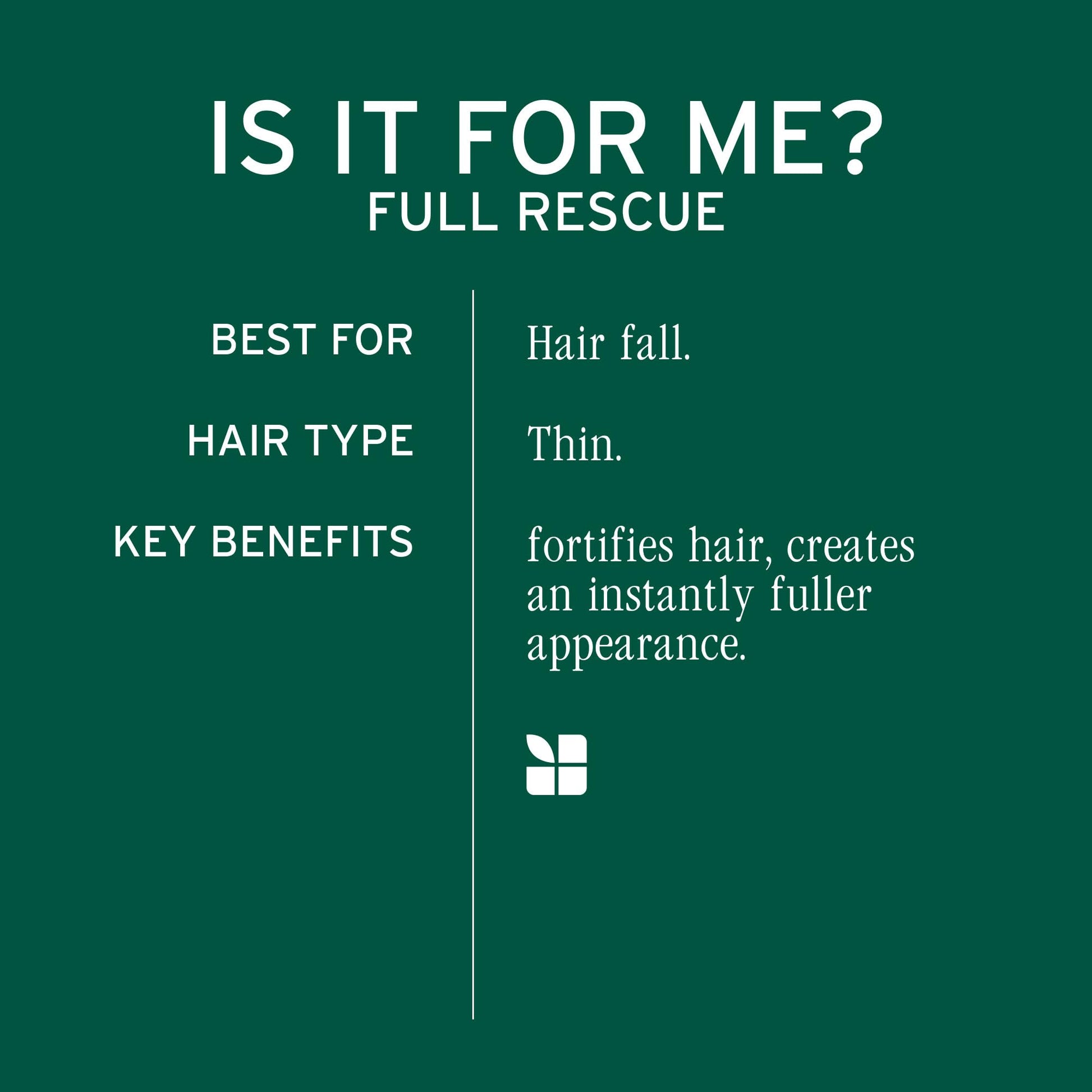 Dark Slate Gray Biolage Full Rescue Conditioner - Fortifies & Densifies Thin Hair, Rosemary Oil & Niacinamide, Vegan & Cruelty-Free, 33.8 Fl Oz