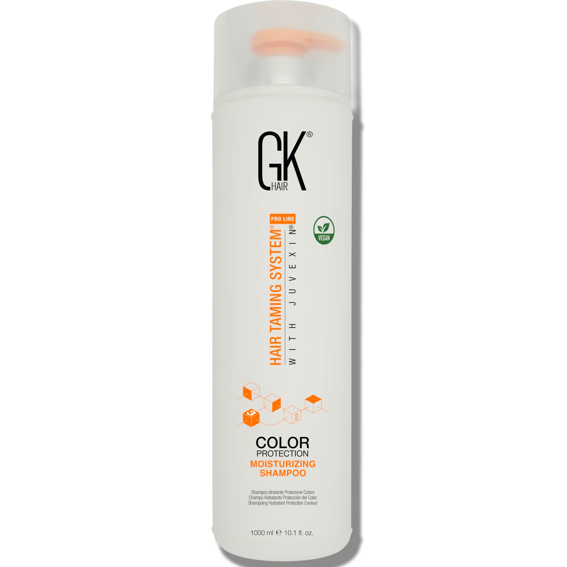 Light Gray GK HAIR Vegan Color Treated Moisturizing Shampoo for Women Deep Conditioning Hair Mask with Keratin and Frizz Control Hydrate Treatment for Dry Damaged Hair – 33.8 Ounce