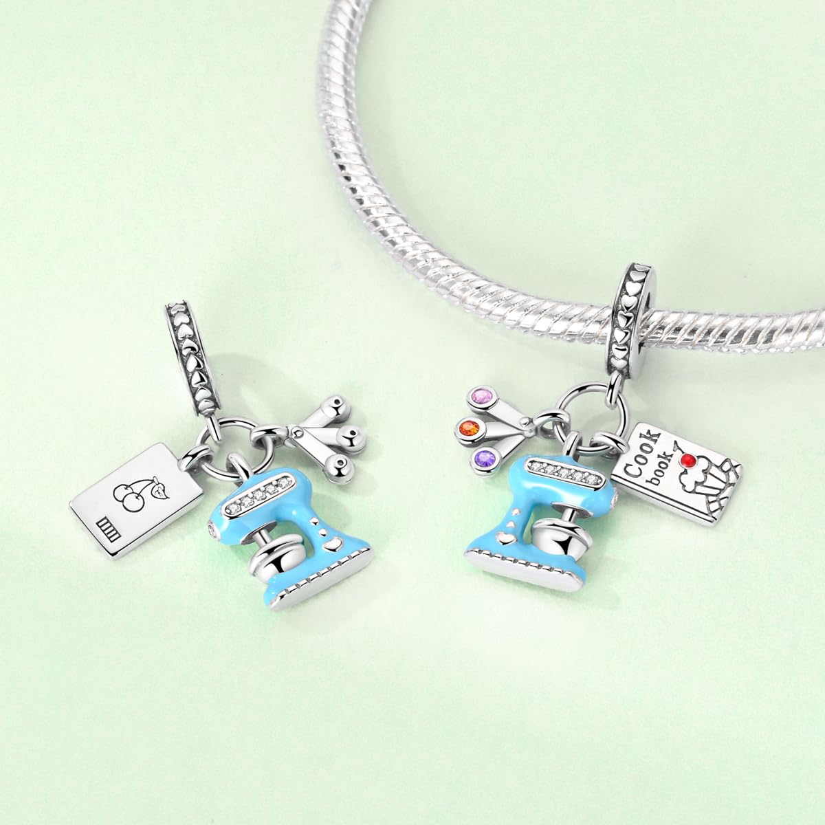 Honeydew ChenYuTe 925 Sterling Silver Charms for Bracelets,Dangle Pendants Bead Charms fit Pandora Charms Bracelet and Necklaces for Womens Jewelry Gifts