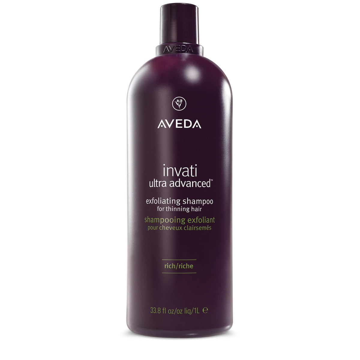 Black AVEDA Invati Ultra Advanced Exfoliating Shampoo Light | Step 1 of 4 | Reduces Hair Loss by 77% | for Fine to Medium Thinning Hair Types | Normal to Oily Scalp | 95% Naturally Derived*, 33.8 Fl Oz