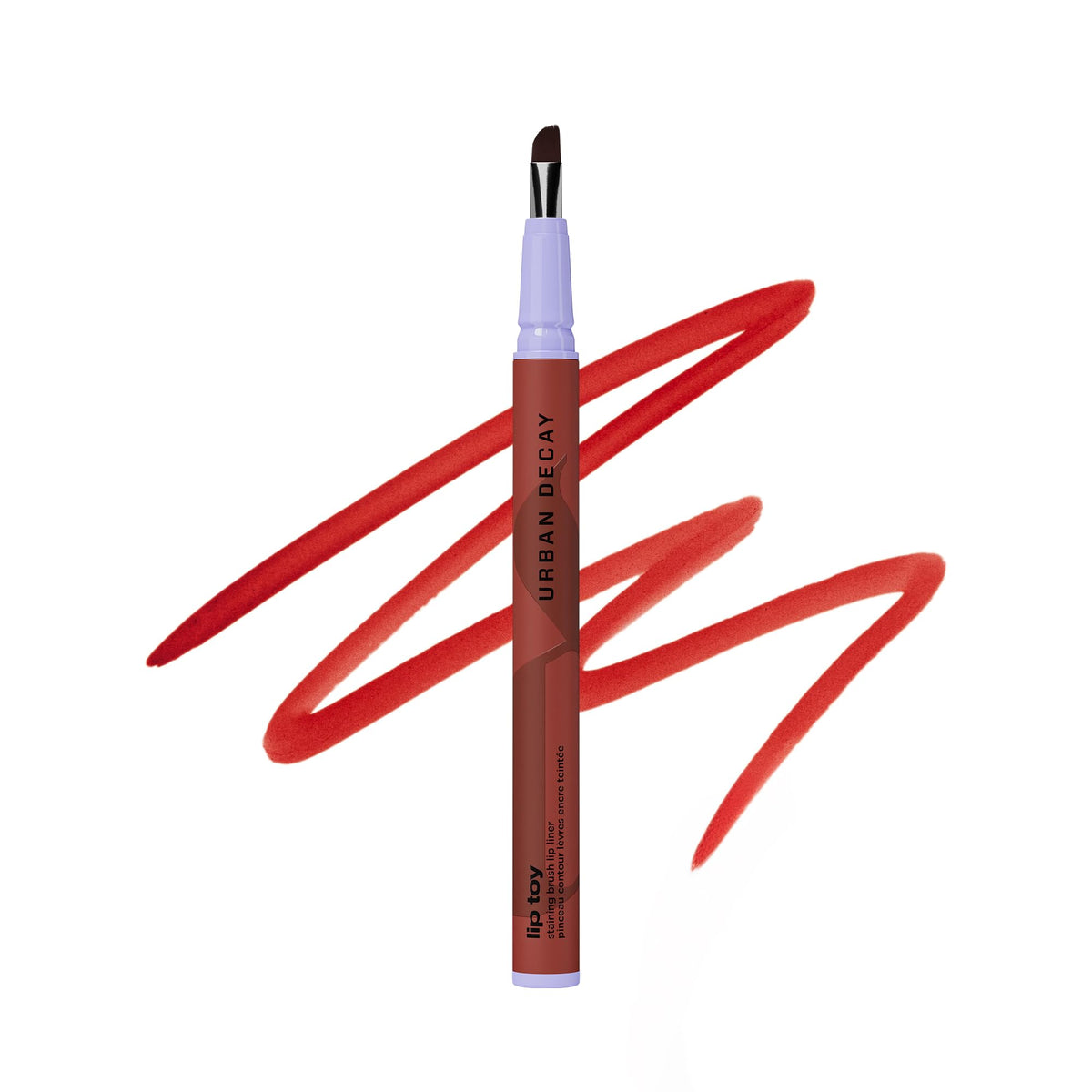 White Smoke Urban Decay Lip Toy Staining Brush Lip Liner - Brick Red Lipliner (Banter)