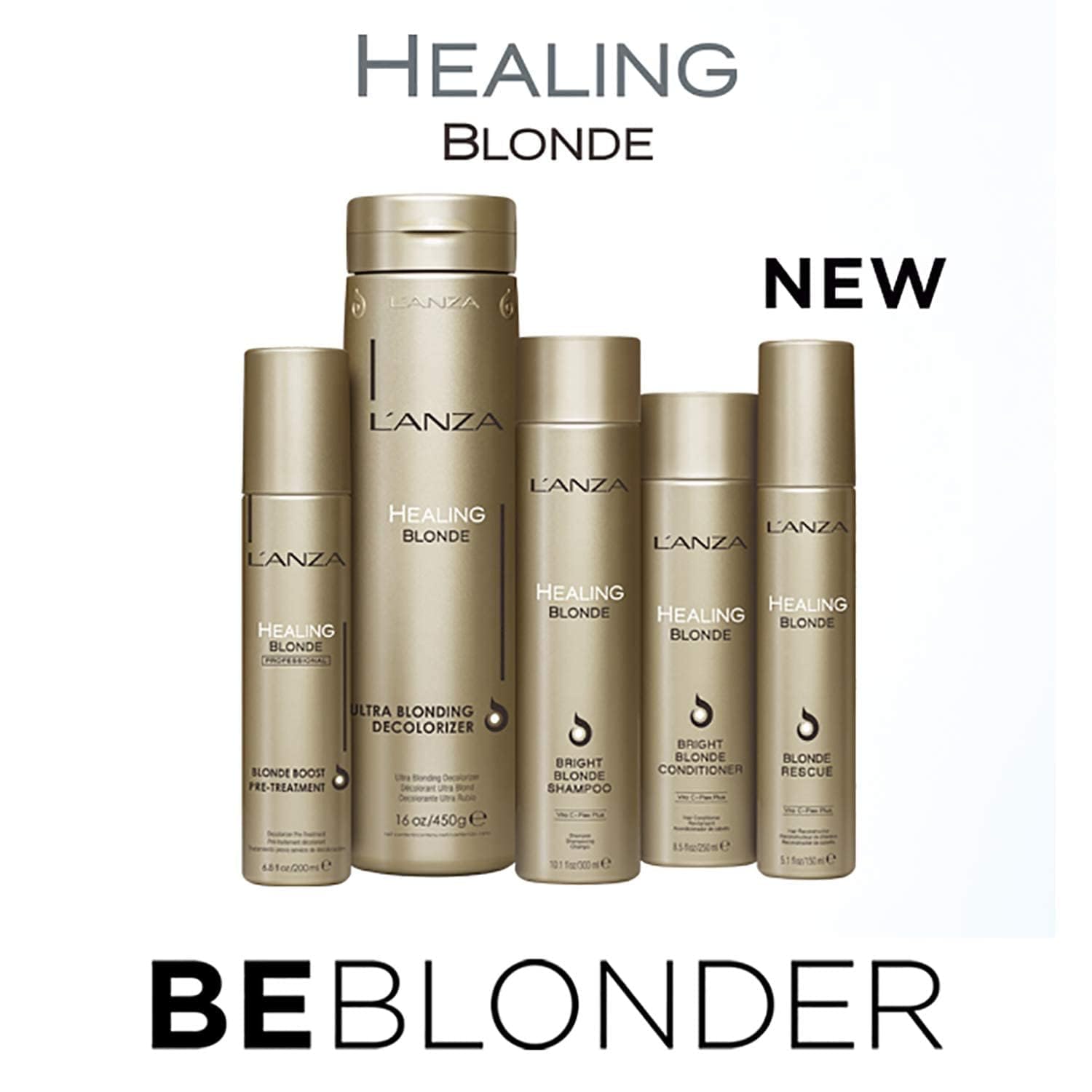 White Smoke L’ANZA Healing Blonde Bright Conditioner, Formulated for Natural & Decolorized Blonde Hair - Boosts Shine & Brightness while Healing, with Sulfate-free, Paraben-free, Gluten-free Formula (32 Fl Oz)