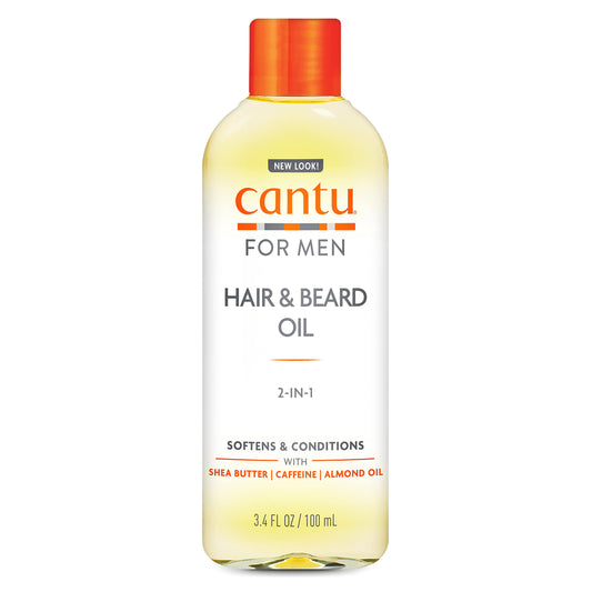 White Smoke Cantu for Men Hair & Beard Oil, 3.4 fl oz