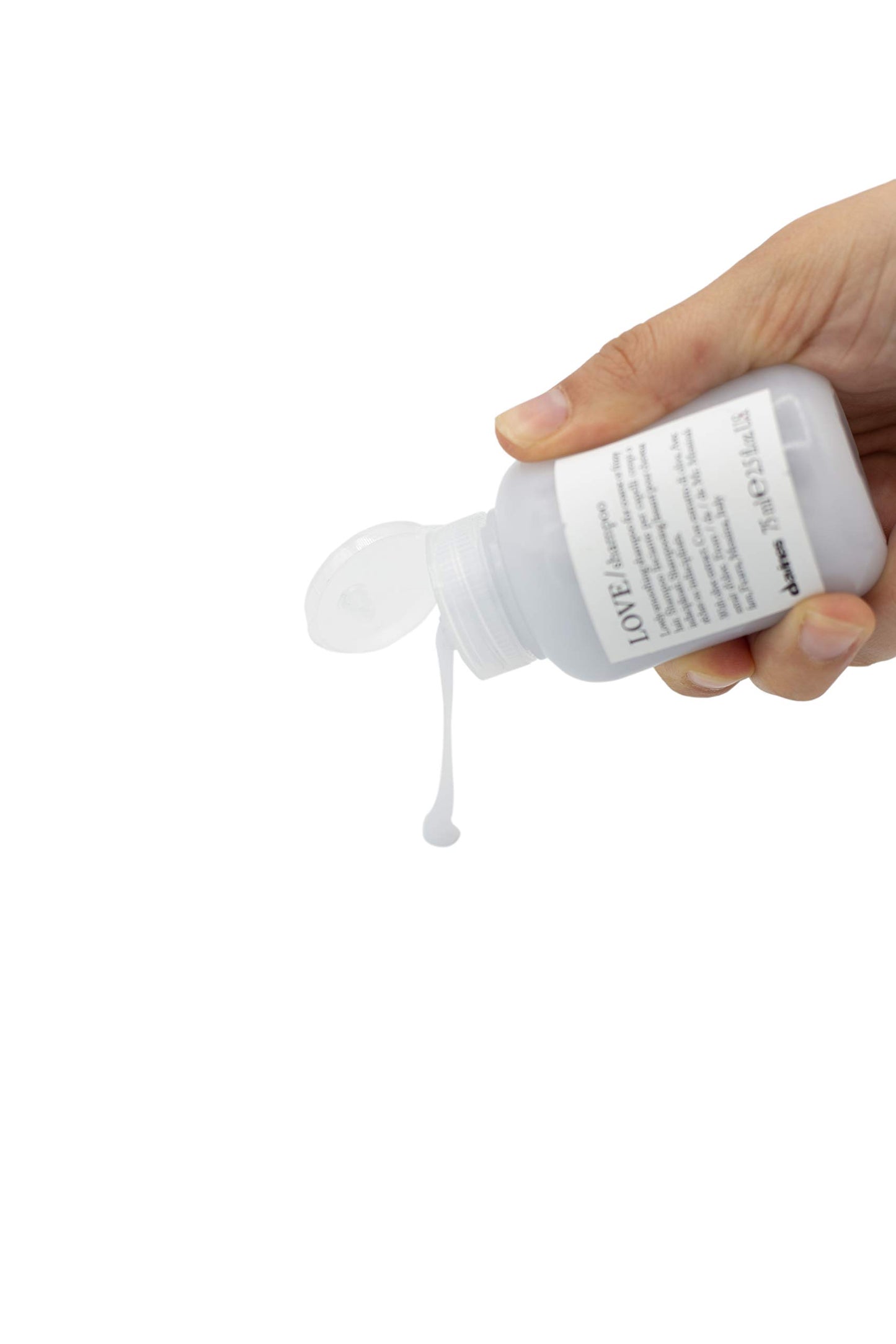 White Smoke Davines Love Smoothing Shampoo, 2.5 Fl Oz