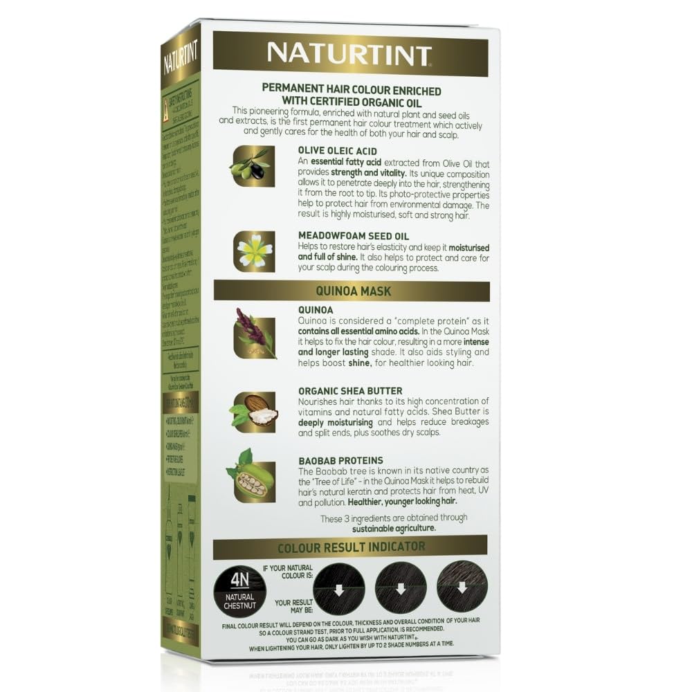 Light Gray Naturtint 4N Natural Chestnut Hair Color, 5.07 FZ