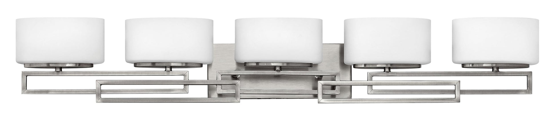 Lavender Hinkley Lanza Contemporary Modern Five Light 300W G9 Bathroom Vanity Fixture, Antique Nickel
