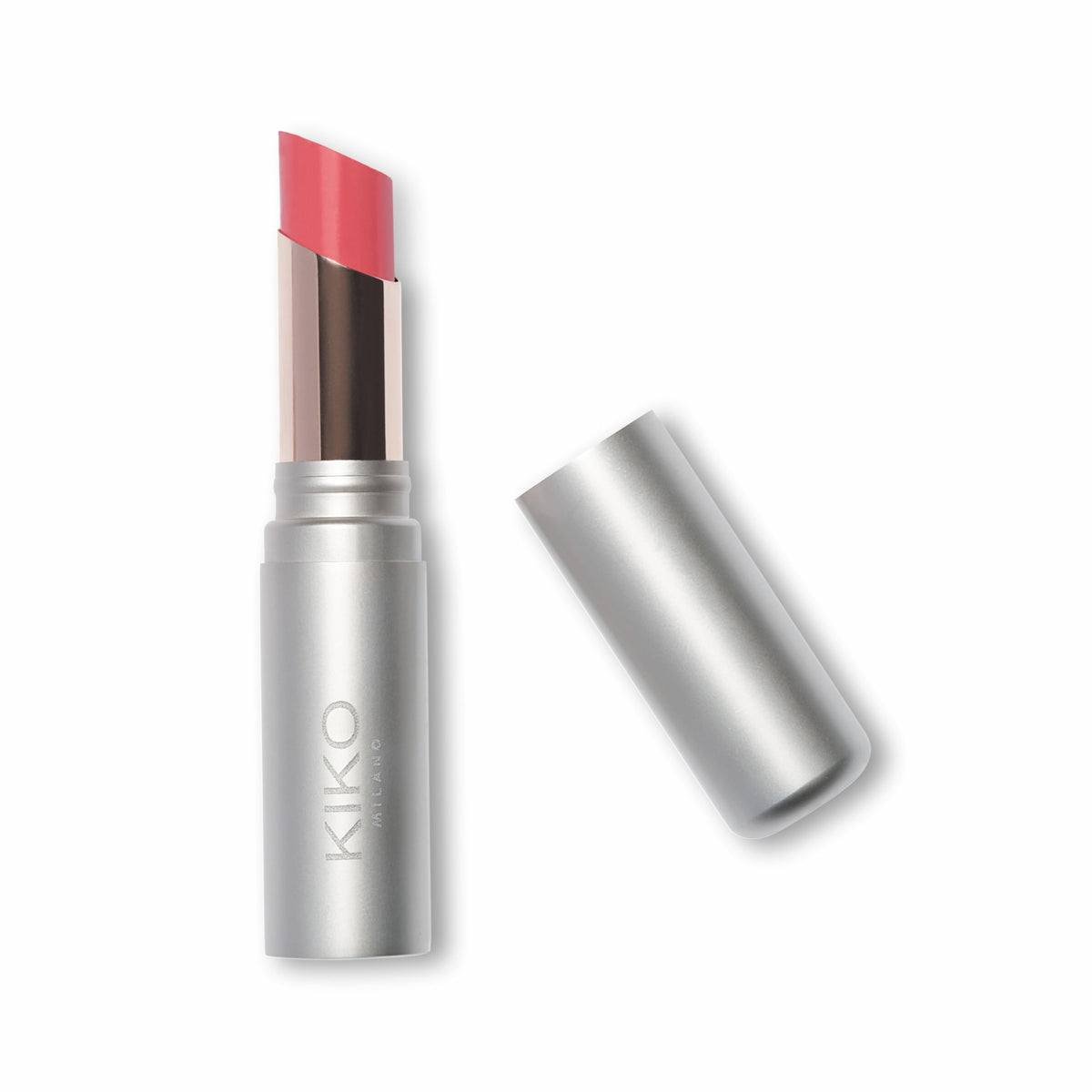 White Smoke Kiko Milano Hydra Shiny Lip Stylo, Moisturising Lipstick, 03 Rosy Coral
