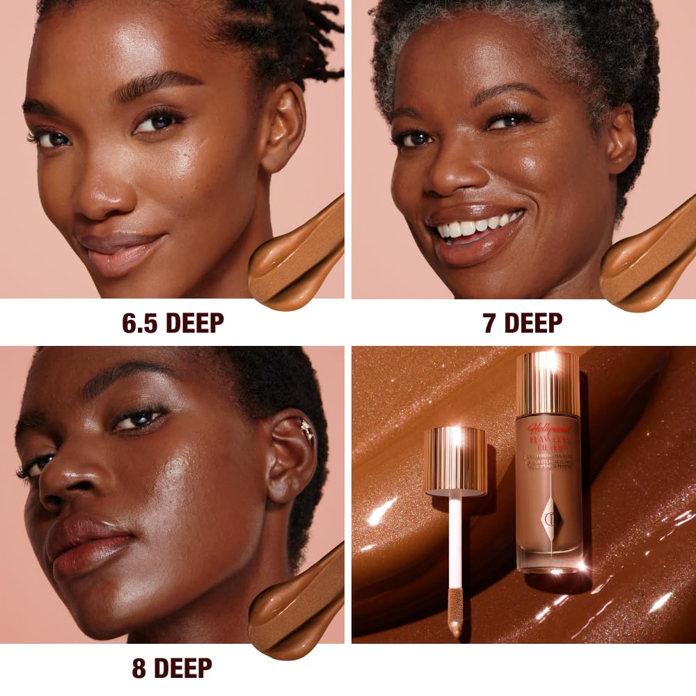 White Smoke Charlotte Tilbury Hollywood Flawless Filter - Multi‑Use Makeup Primer, Complexion Booster & Illuminating Liquid Highlighter with Sheer Coverage - Smooths & Blurs Skin