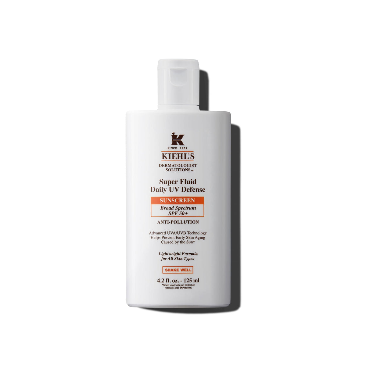 White Smoke Kiehl's - Super Fluid Daily UV Defense Sunscreen SPF 50+ Lightweight Finish