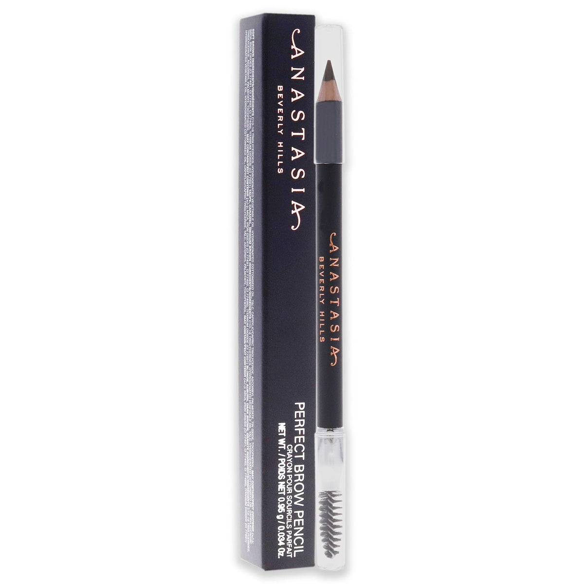 Dark Slate Gray Anastasia Beverly Hills Perfect Brow Pencil - Dual-Ended Eyebrow Pencil with Spoolie Brush, Full-Pigment Powder-Like Formula for Natural-Looking Defined Brows - Dark Brown