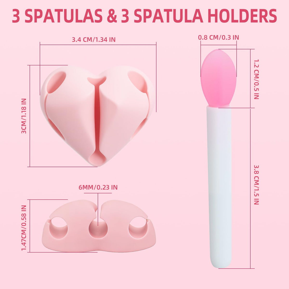Misty Rose KEUYE Spatula Holder Compatible with Laneige Lip Mask,Holers&Spatulas