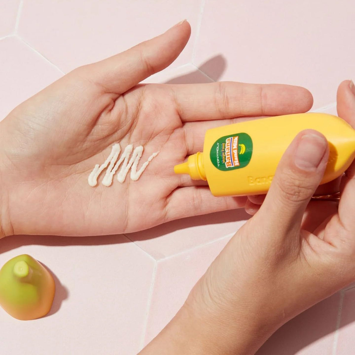Light Gray TONYMOLY Magic Fruit Hand Lotion, Nourishing & Moisturizing Hand Cream for Dry Cracked Hands, Soothes & Softens Skin