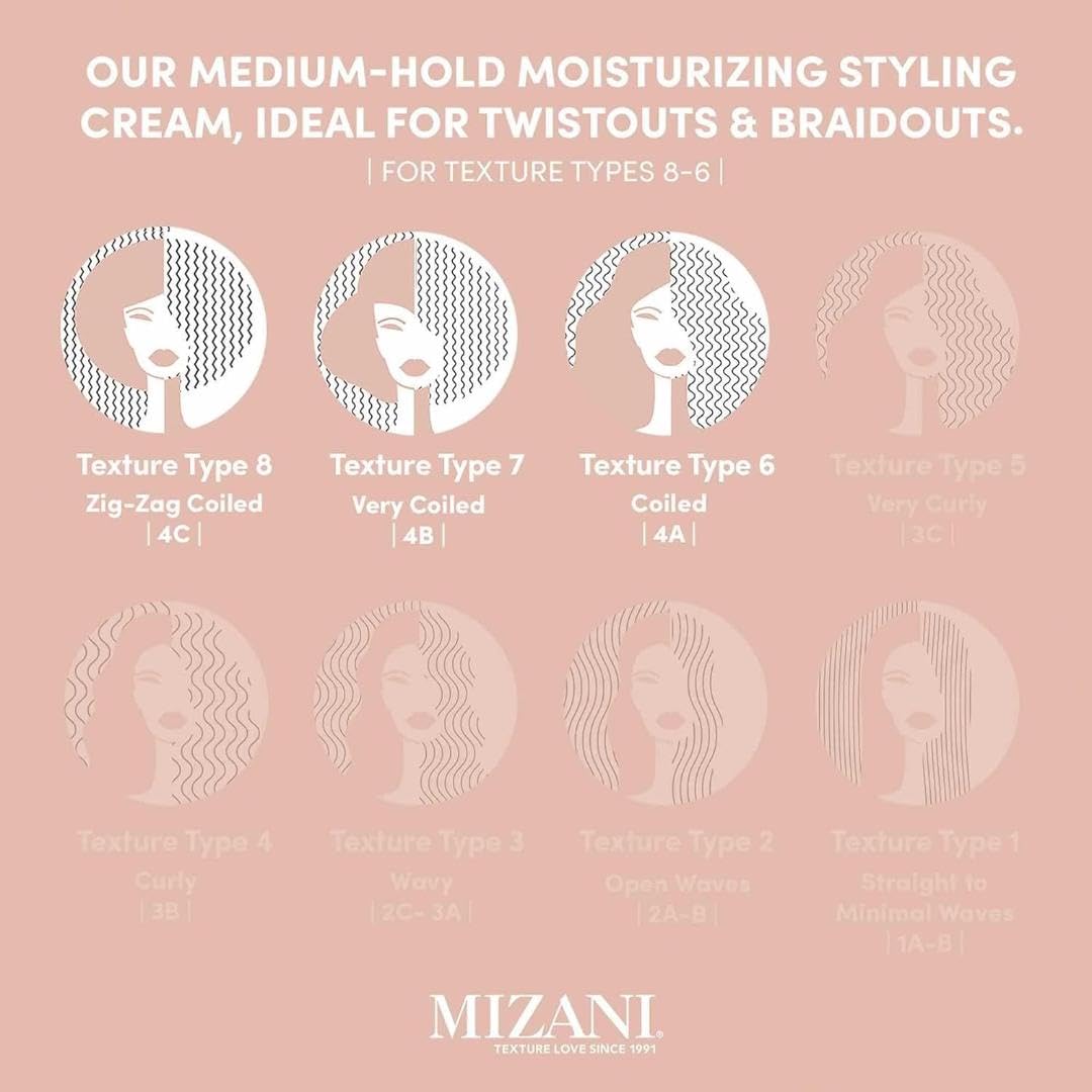 Light Pink Mizani True Textures Curl Define Pudding – For Curly Hair