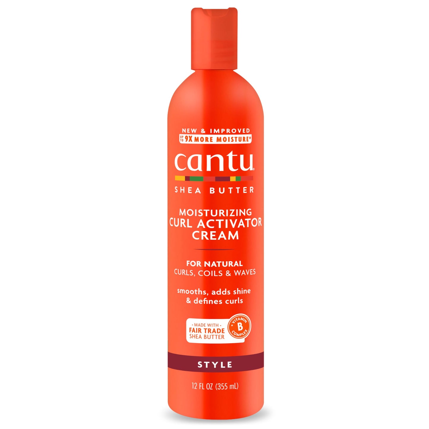 Tomato Cantu Shea Butter for Natural Hair Moisturizing Curl Activator Cream, 12 Fl Oz
