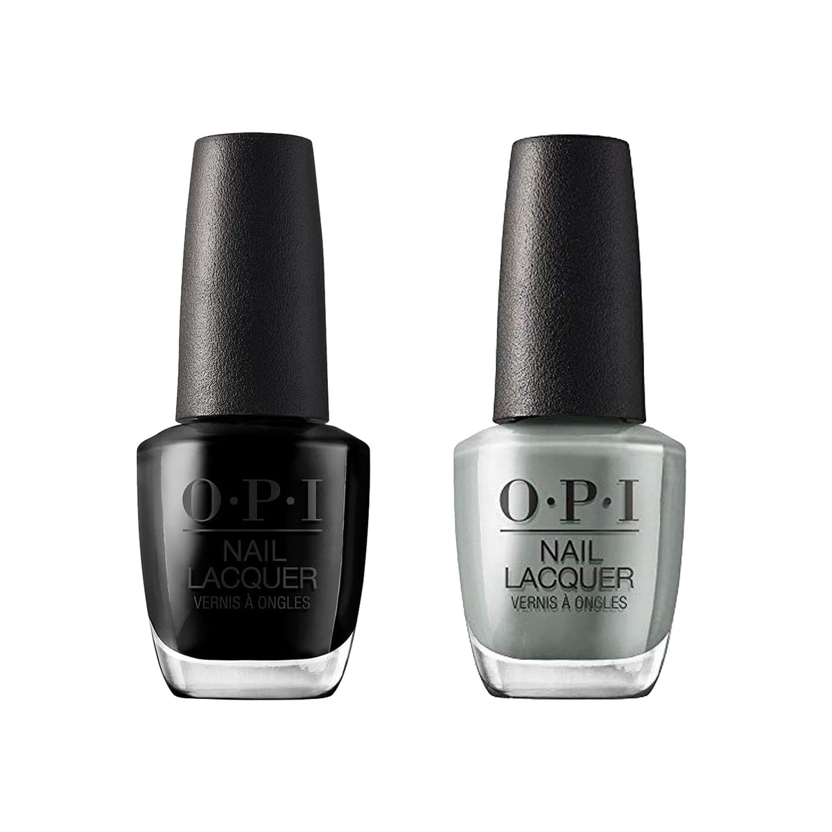 White Smoke Bundle of OPI Nail Lacquer, Black Onyx + OPI Nail Lacquer, Suzi Talks with Her Hands, Las Vegas, 0.5 fl oz