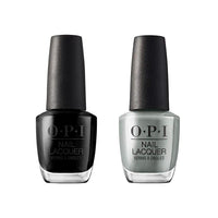 White Smoke Bundle of OPI Nail Lacquer, Black Onyx + OPI Nail Lacquer, Suzi Talks with Her Hands, Las Vegas, 0.5 fl oz