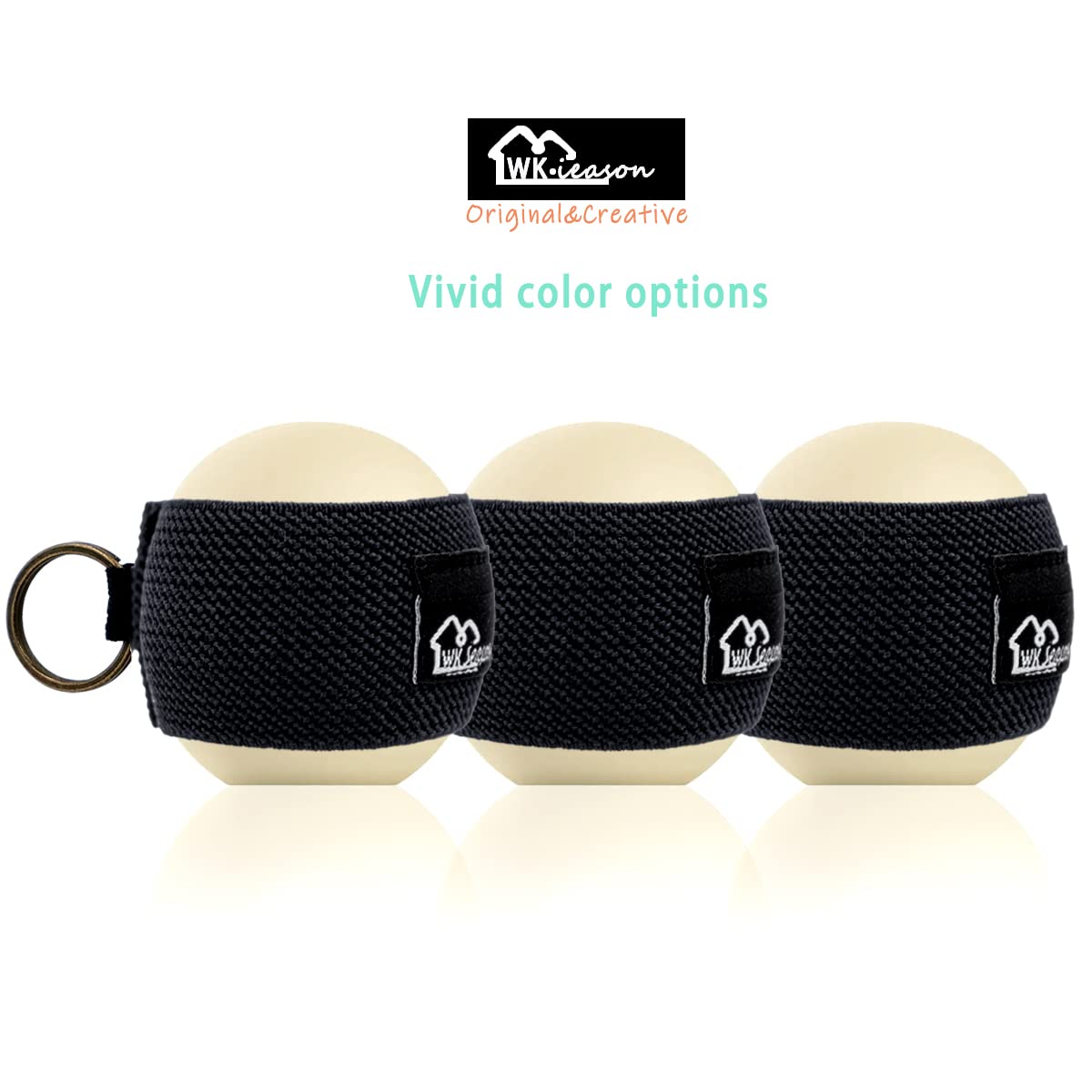 White Smoke WK IEASON Lip Balm Holder Keychain for LANEIGE, Summer Fridays, Small Christmas Gifts Stocking Stuffers for Teen Girls, Lip Gloss Holder Compatible With Chapstick, Burt's Bees Elastic Lipstick Holder