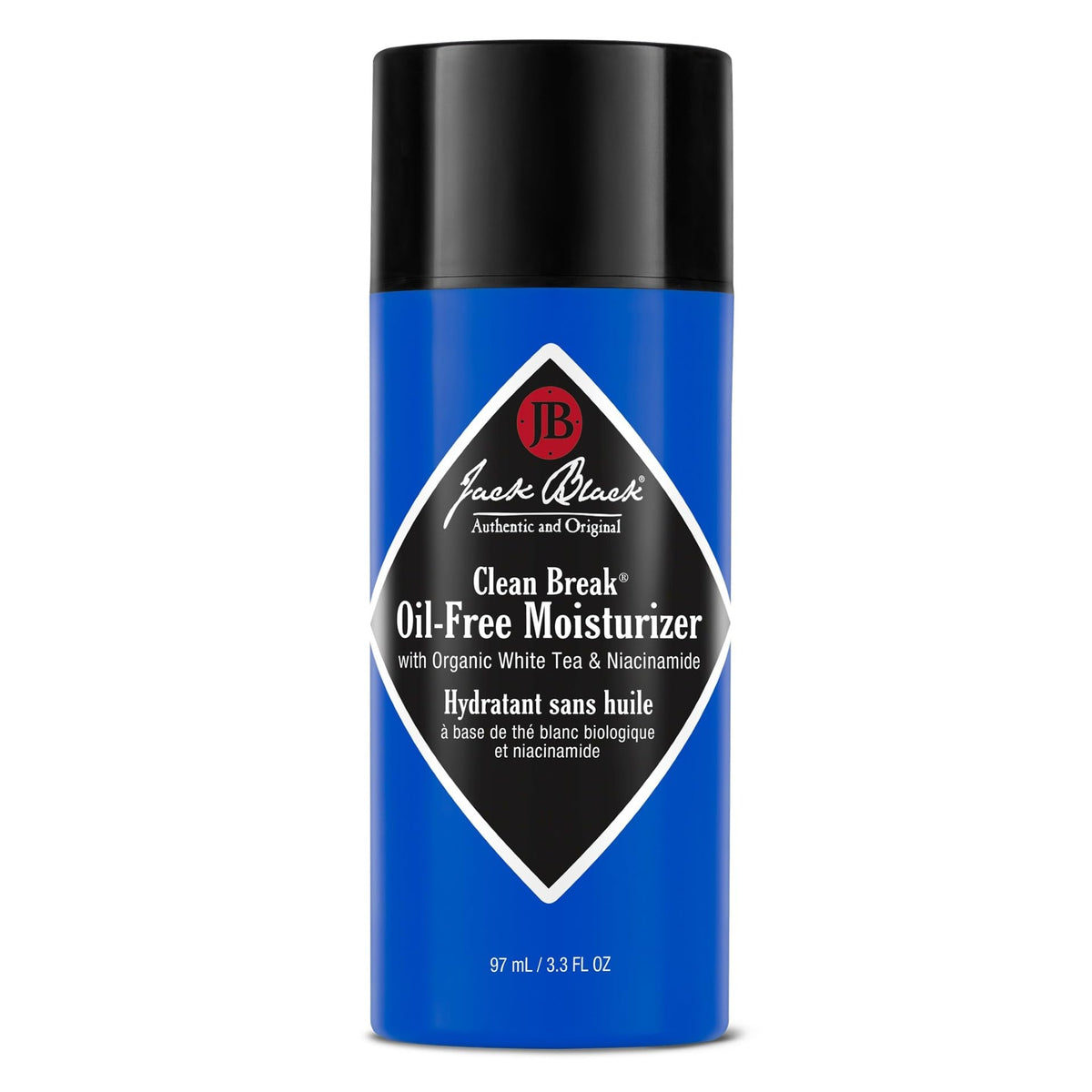 Black Jack Black Clean Break Oil-Free Face Moisturizer for Men, 3.3 Fl Oz