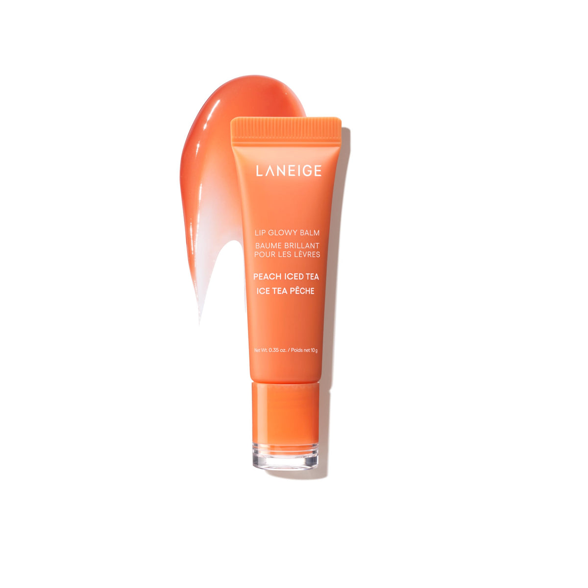 White Smoke LANEIGE Lip Glowy Balm: Sheer Tinted Lip Treatment Balm Tube