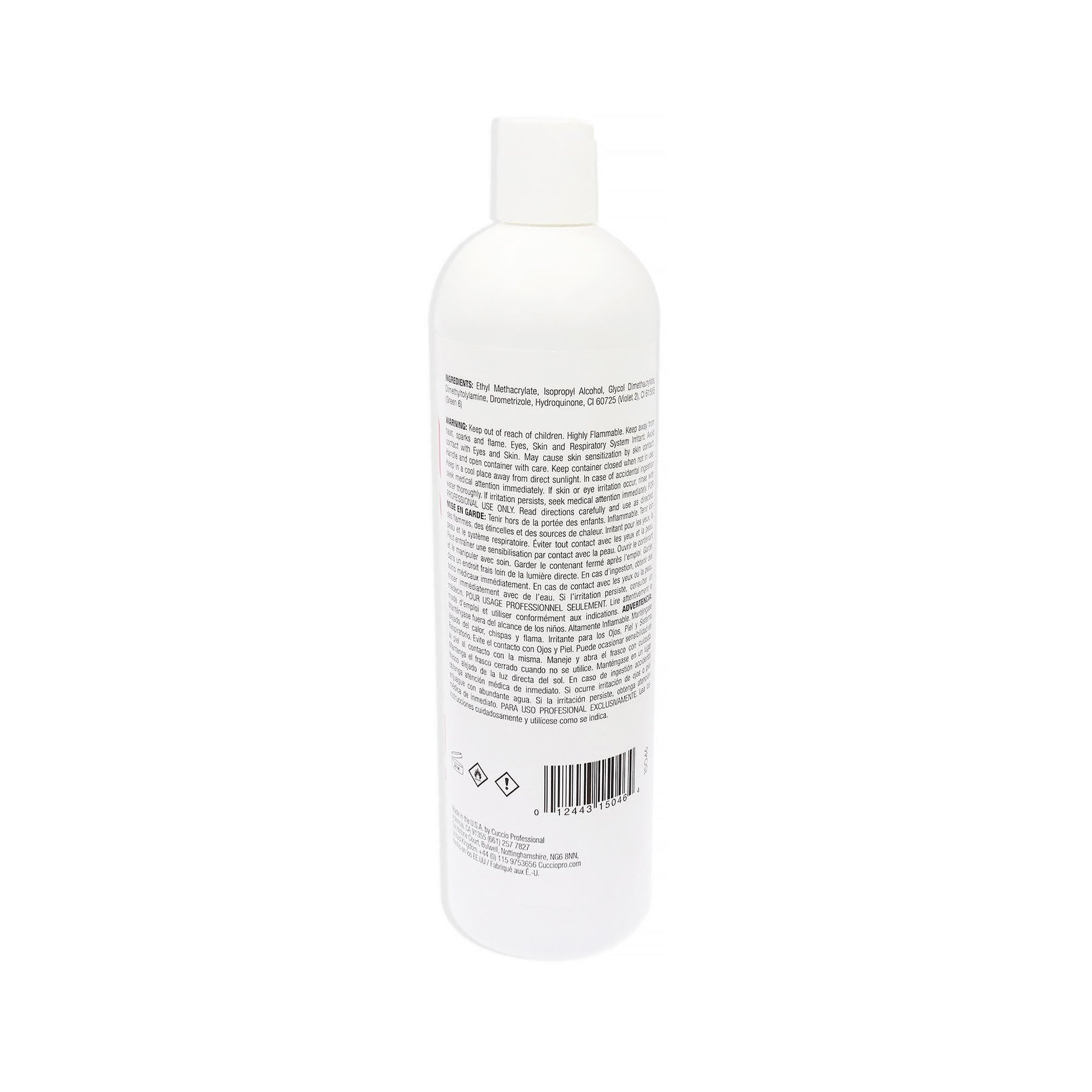 Lavender Cuccio Pro Ultra Clear Monomer - Produce Stronger, More Durable, Clearer And Brighter Nails - Prevents Yellowing - Guarantees No Crystallization - Translucent Finish - Liquid Formula - 16 Oz