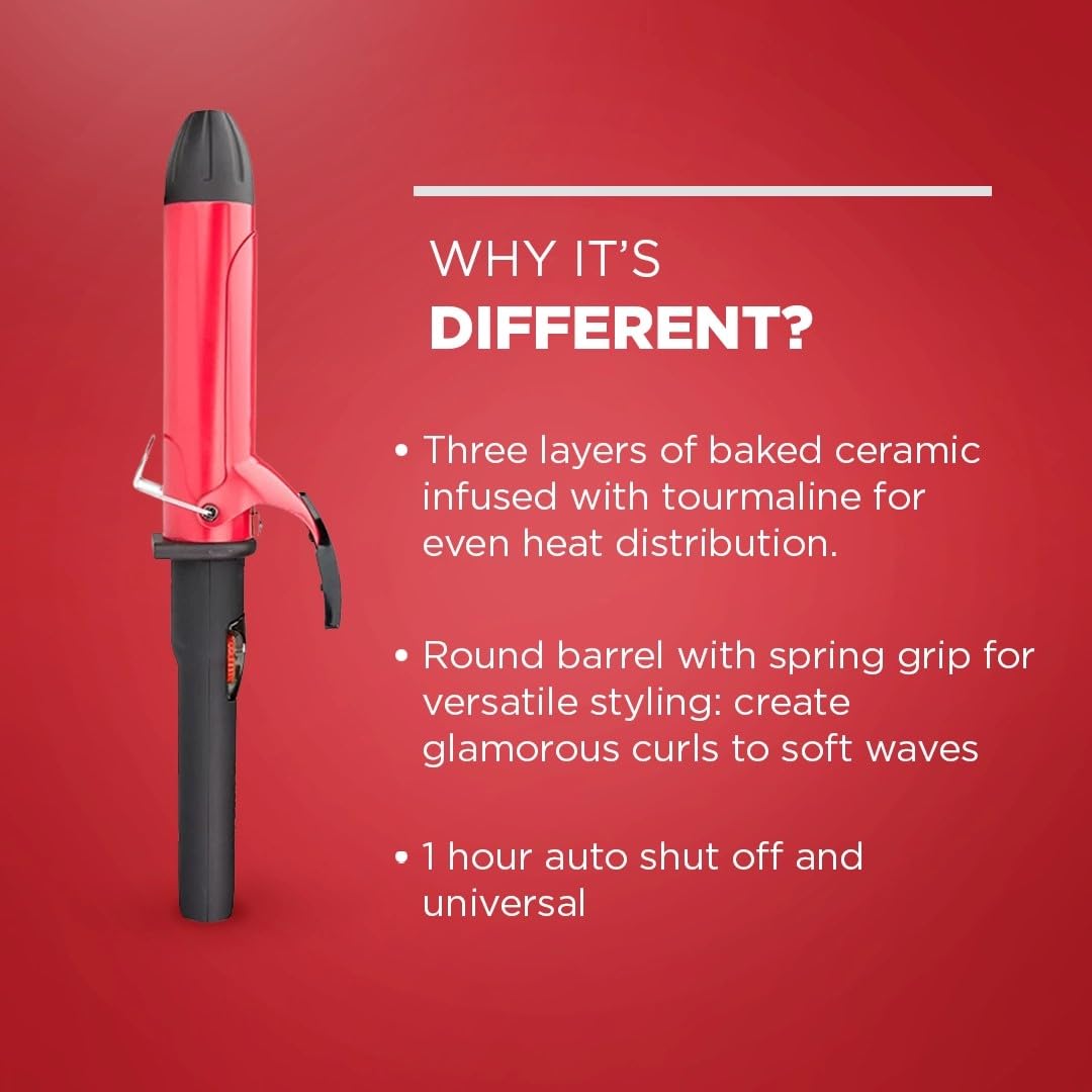 Firebrick FHI Heat Platform Bounce Pro Curling Iron Tourmaline Ceramic 1 & 1/2"