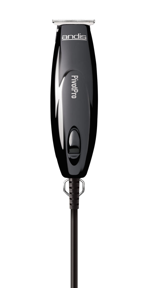 White Smoke Andis 23475 Professional PivotPro Beard & Hair Trimmer with Carbon Steel T-Blade – Black, Pack of 1